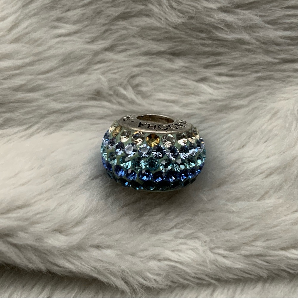 Pandora Pave’ Blue Crystal Gradient Bead - Picture 8 of 10